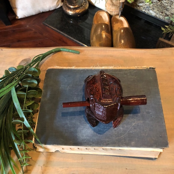 Thai Wooden Frog Carved Handcrafted, Thailand - Picture 6 of 9